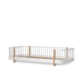 Oliver Furniture - Wood Original Bodenbett, Weiss/Eiche