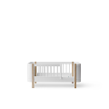 Wood Mini+ mitwachsendes Babybett inkl. Umbauset zum Juniorbett - weiss/Eiche - Oliver furniture
