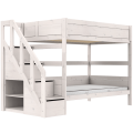 Lifetime Etagenbett für Kinder 120cm breit mit Treppe - whitewash