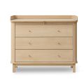 Oliver Furniture Wickelkommode mit 3 Schubladen Eiche
