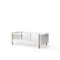 Wood Mini+ mitwachsendes Babybett inkl. Umbauset zum Juniorbett - weiss/Eiche - Oliver furniture