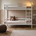 Etagenbettbett für Kinder 90 x 200 - mit Leiter - weiß - LIFETIME Elements