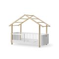 Wood Mini+ Hausbett - weiss/Eiche - Oliver furniture