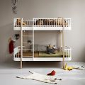 Etagenbett für Kinder - Weiss/Eiche - Oliver Furniture Wood Original