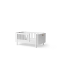 WOOD Mini+ mitwachsendes Babybett inkl. Umbauset Juniorbett - weiss - Oliver furniture