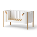 Oliver furniture Beistellbett und Sitzbank, weiss/Eiche