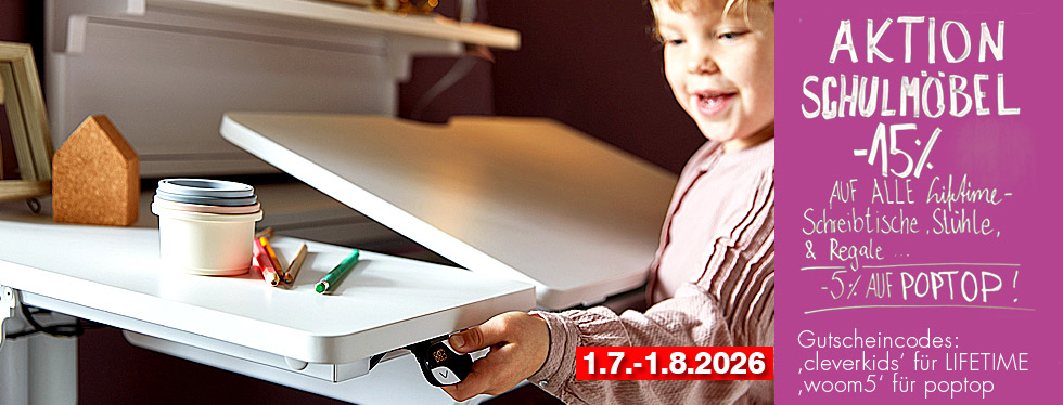 Fabienne Kids Living - Kinderschreibtisch höhenverstellbar, Kinderschreibtischstuhl, Schreibtischlampe Möbel aus Holz ...