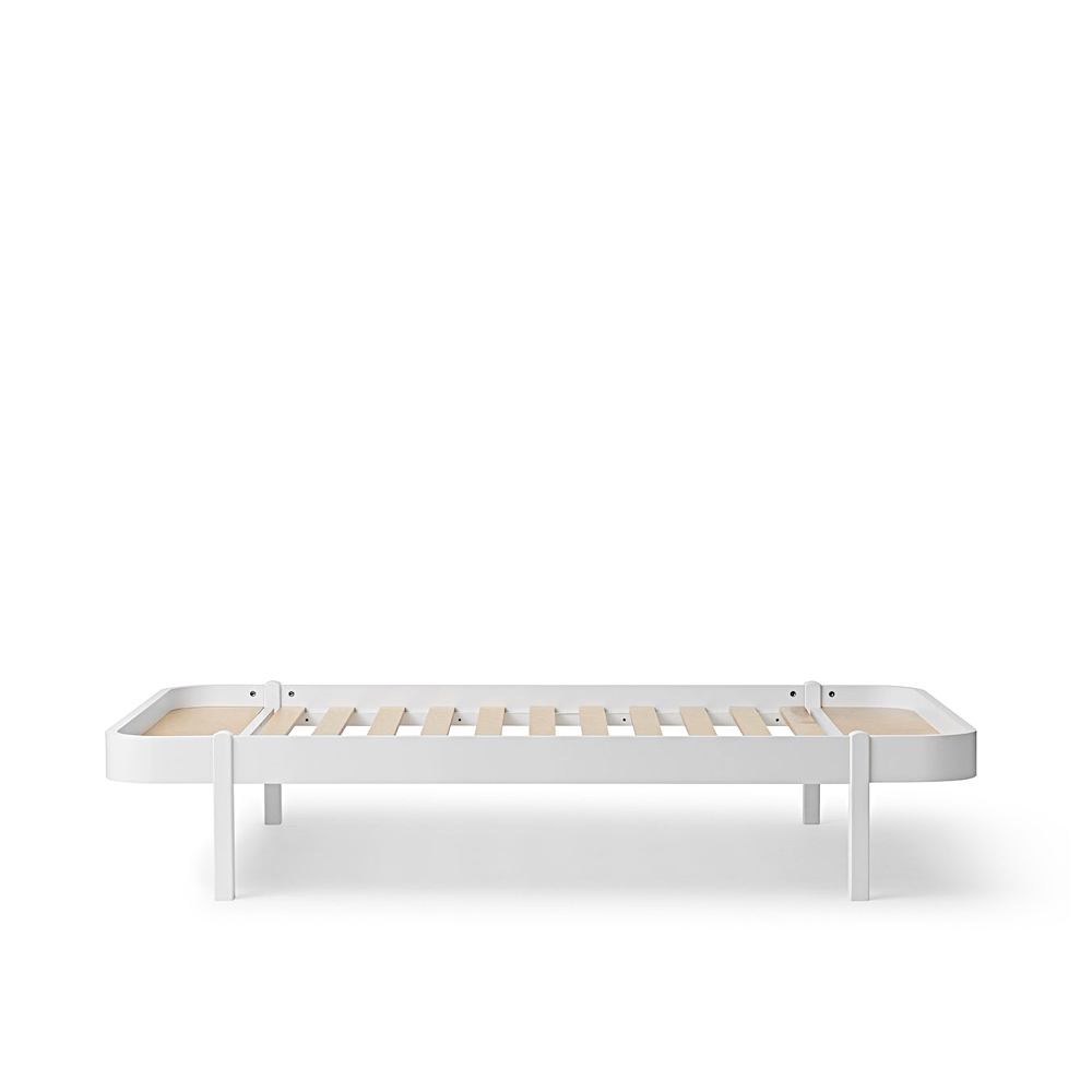 Wood Lounger Bett 120 Weiss- Oliver furniture